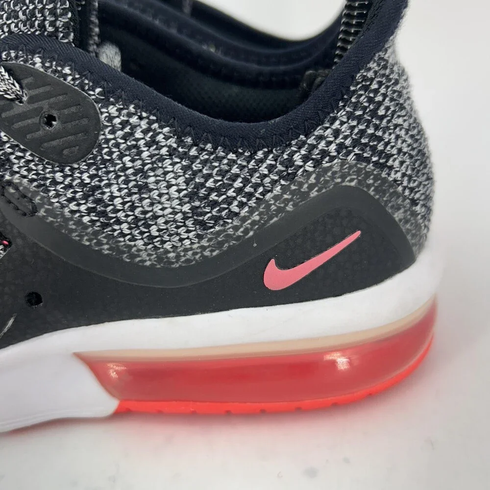Nike Air Max Sequent 3 Shoes Youth Size 5Y Black Pink Running Sneaker 922885-001